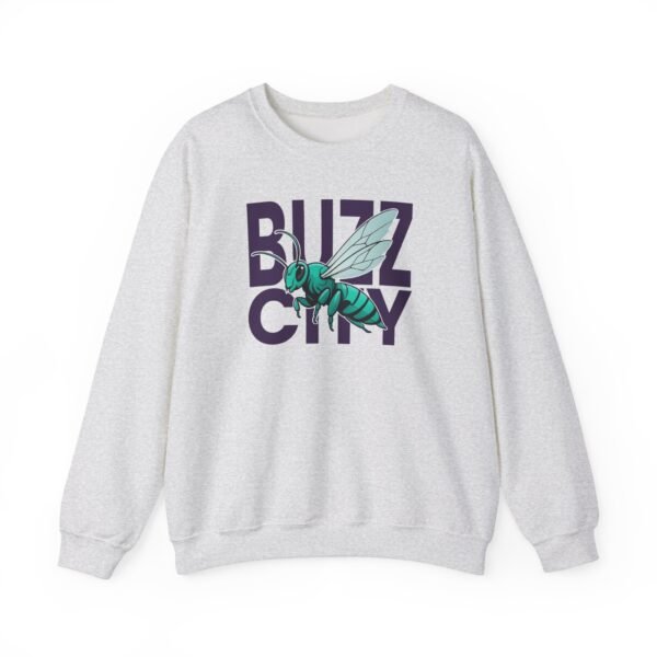Charlotte Hornets Fans Sweatshirt - BUZZ CITY Heavy Blend Sweatshirt - Image 2
