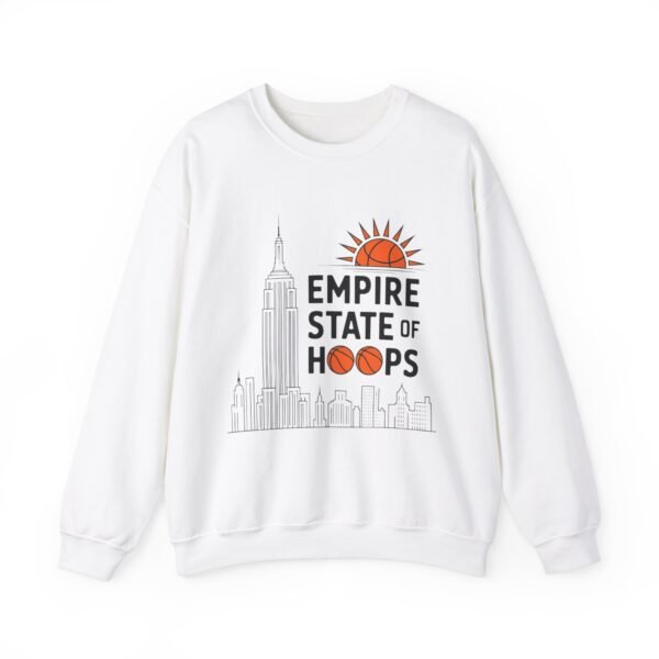 Basketball NYC Crewneck Sweatshirt - Empire State of Hoops - New York Basketball Fans