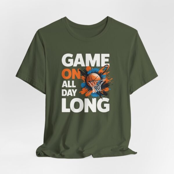 Basketball Fan Tee - Game on All Day Long