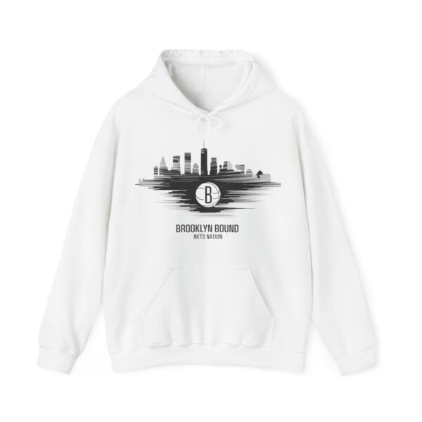 Brooklyn Bound Hoodie - Minimalist Brooklyn Nets Design for Basketball Fans - Image 2