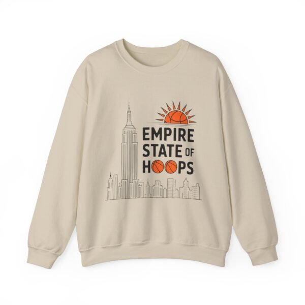 Basketball NYC Crewneck Sweatshirt - Empire State of Hoops - New York Basketball Fans - Image 3
