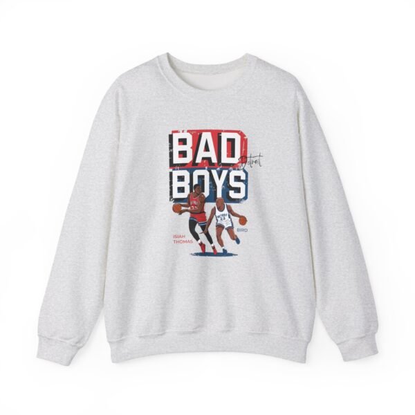 Detroit Pistons Fans Sweatshirt - Isiah Thomas and Bird Vintage Sweatshirt - Image 3