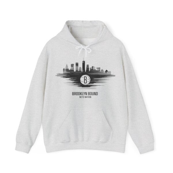 Brooklyn Bound Hoodie - Minimalist Brooklyn Nets Design for Basketball Fans - Image 3