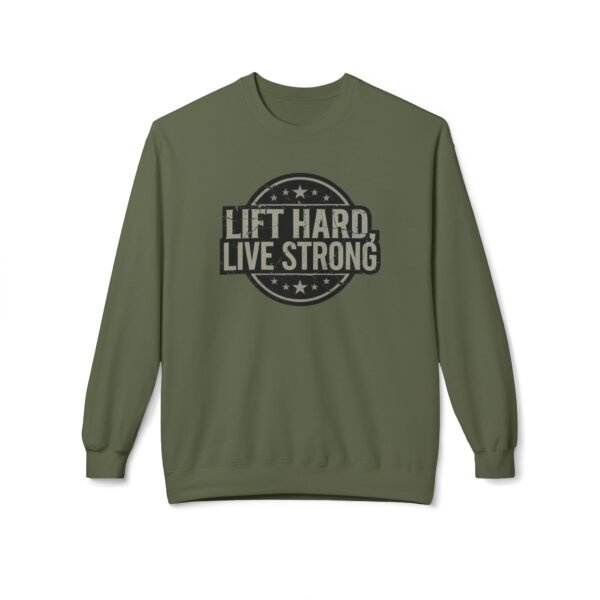 Vintage Gym Sweatshirt - Lift Hard, Live Strong