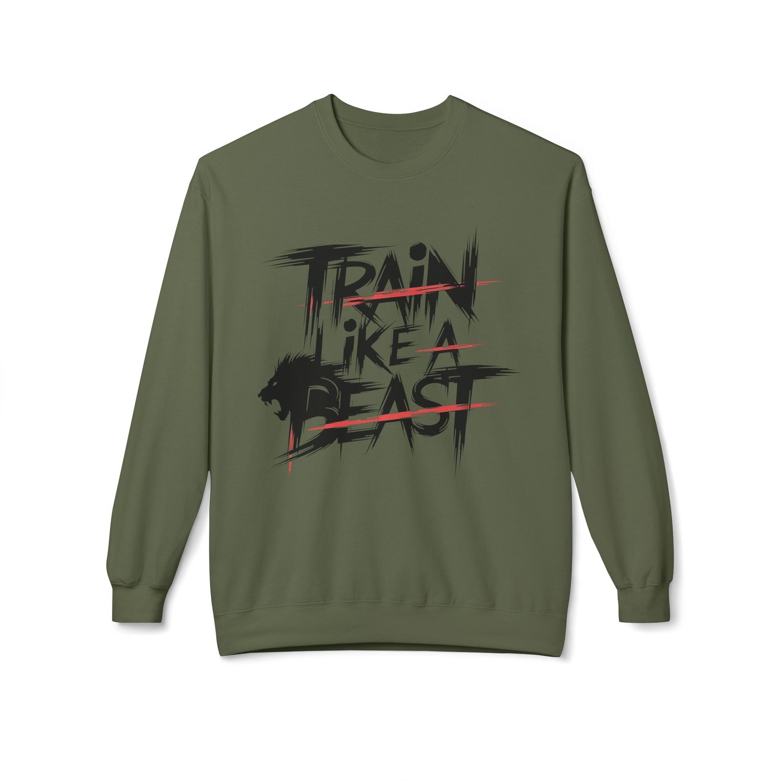 Motivational Training Sweatshirt - Train Like A Beast