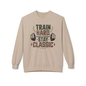 Vintage Workout Sweatshirt - Train Hard, Stay Classic
