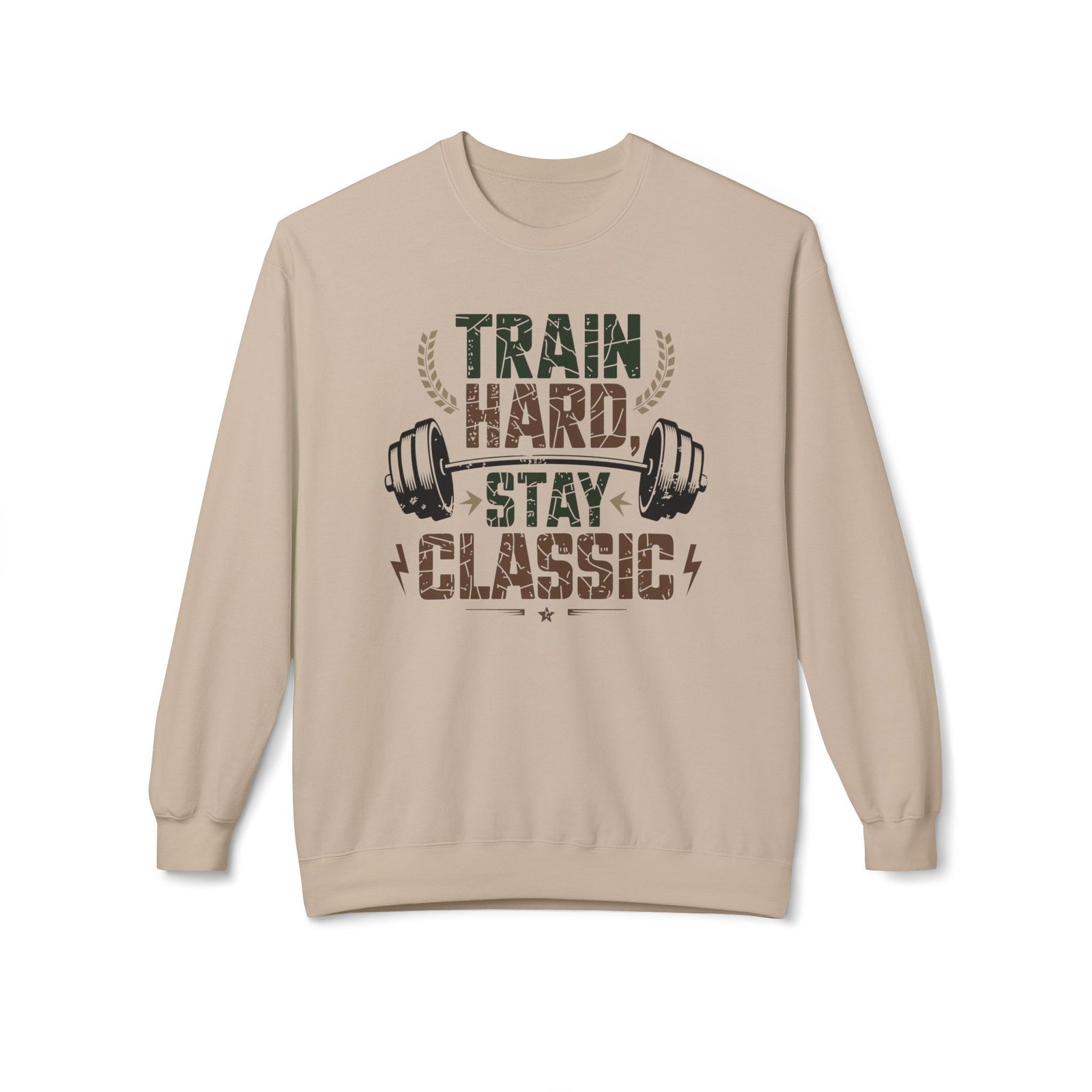 Vintage Workout Sweatshirt - Train Hard, Stay Classic