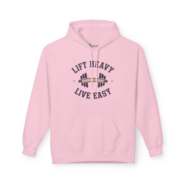 Motivational Gym Hoodie - Lift Heavy Live Easy