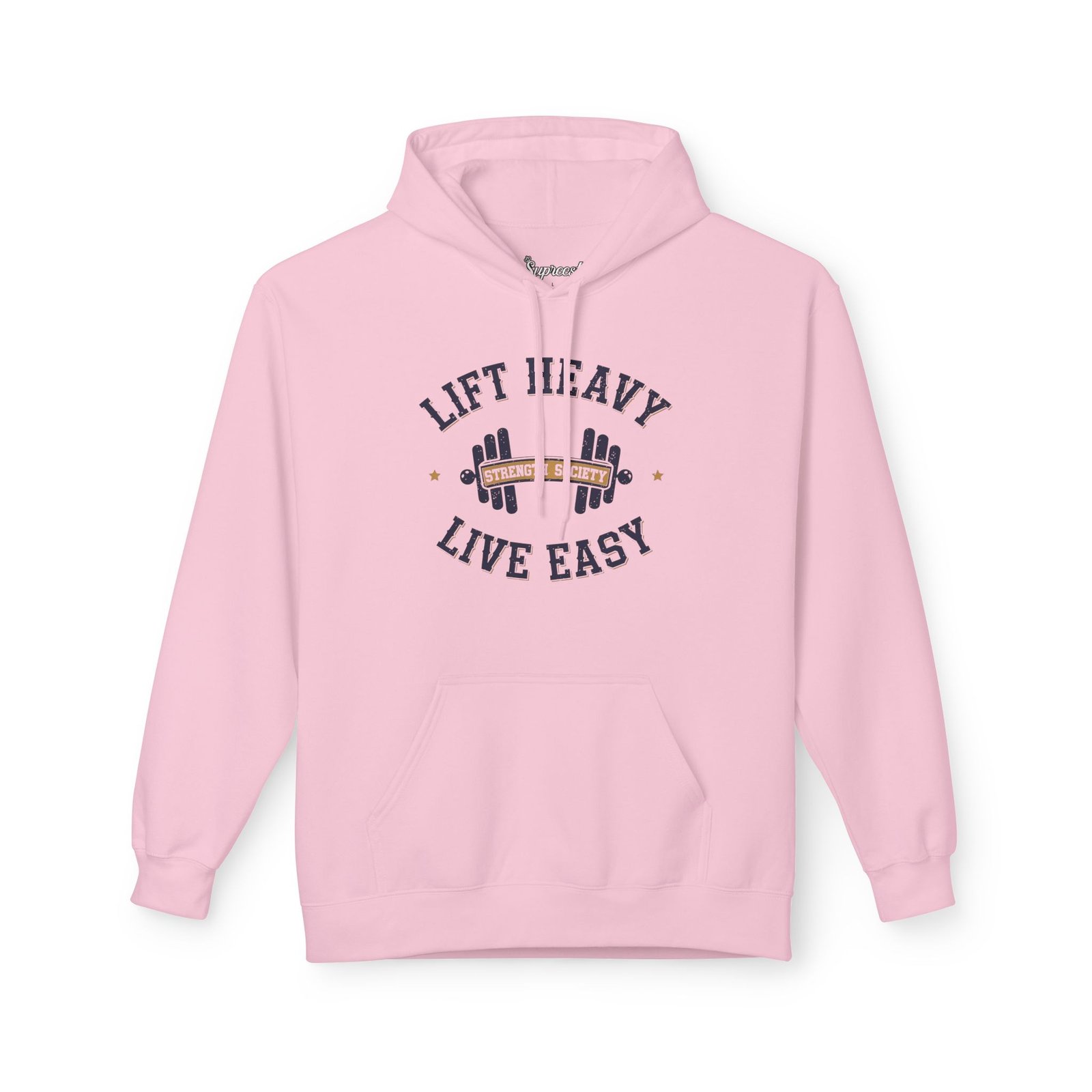 Motivational Gym Hoodie - Lift Heavy Live Easy