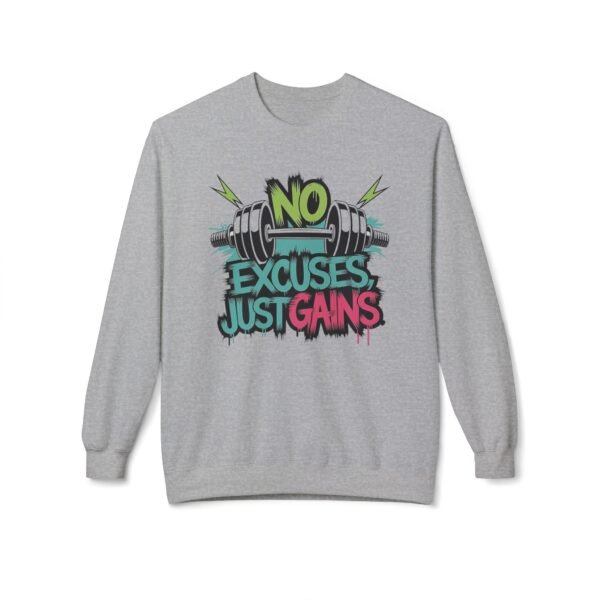 Motivation Sweatshirt - No Excuses Just Gains