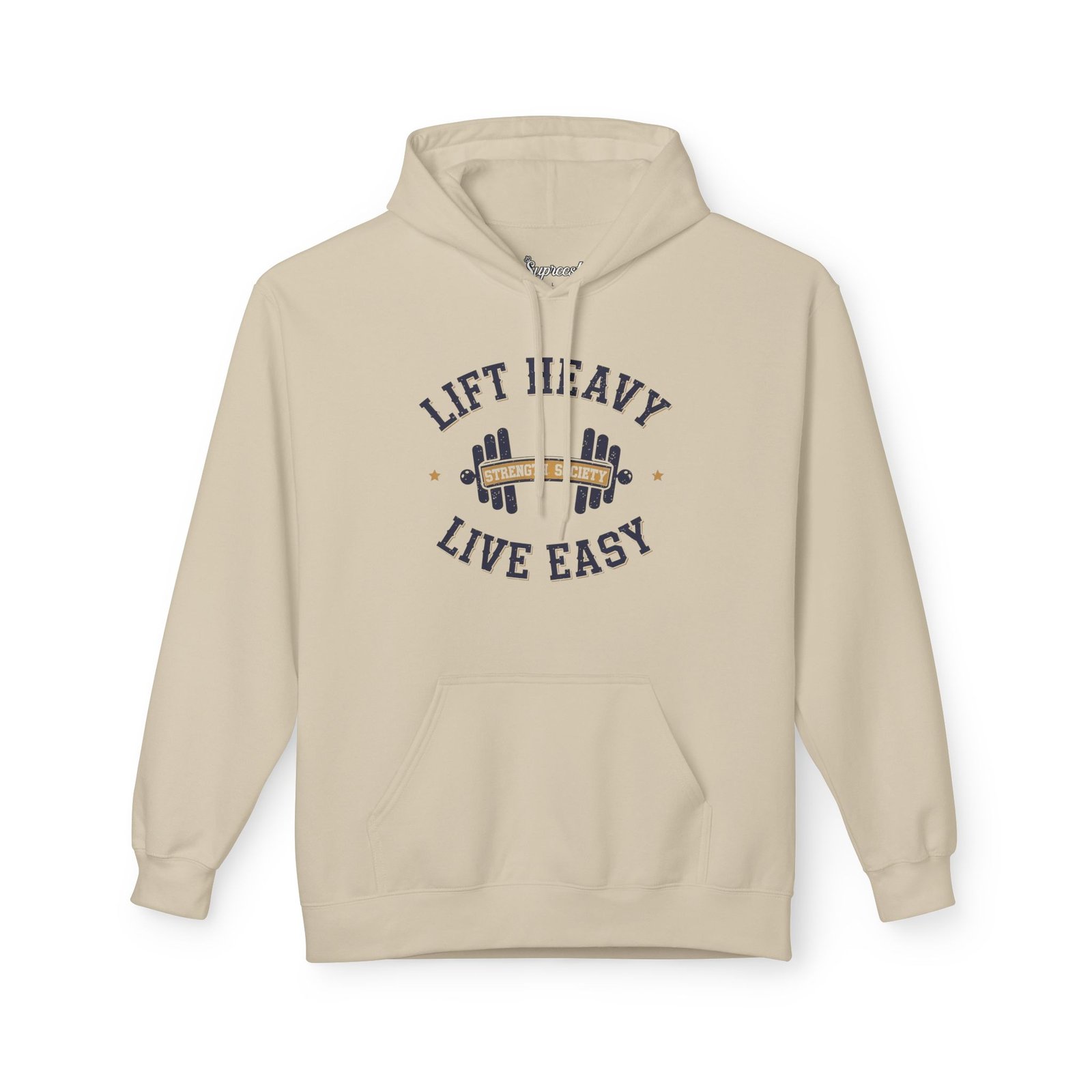 Motivational Gym Hoodie - Lift Heavy Live Easy