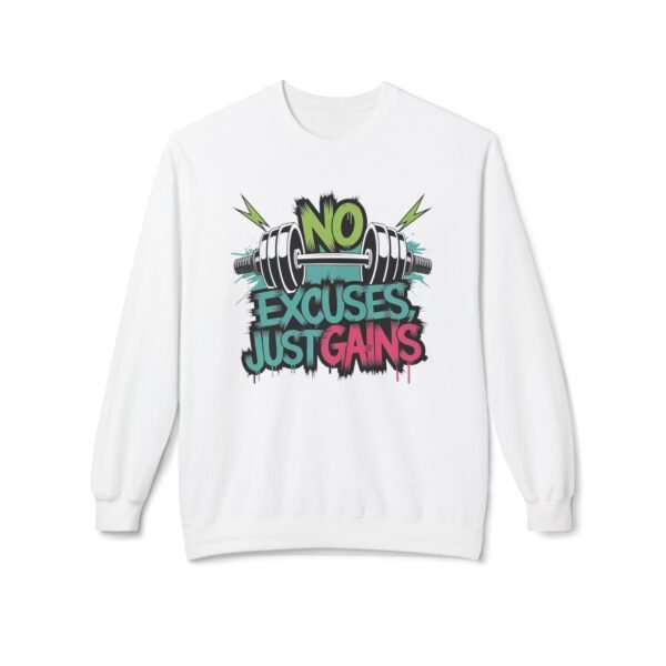 Motivation Sweatshirt - No Excuses Just Gains