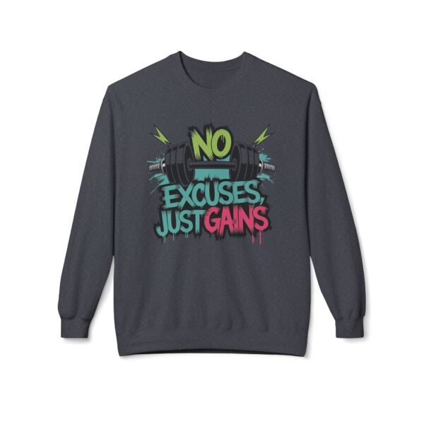 Motivation Sweatshirt - No Excuses Just Gains