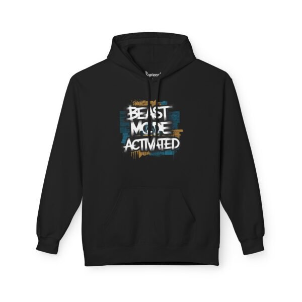 Fleece Hoodie - Gym Hoodie - Beast Mode Activated