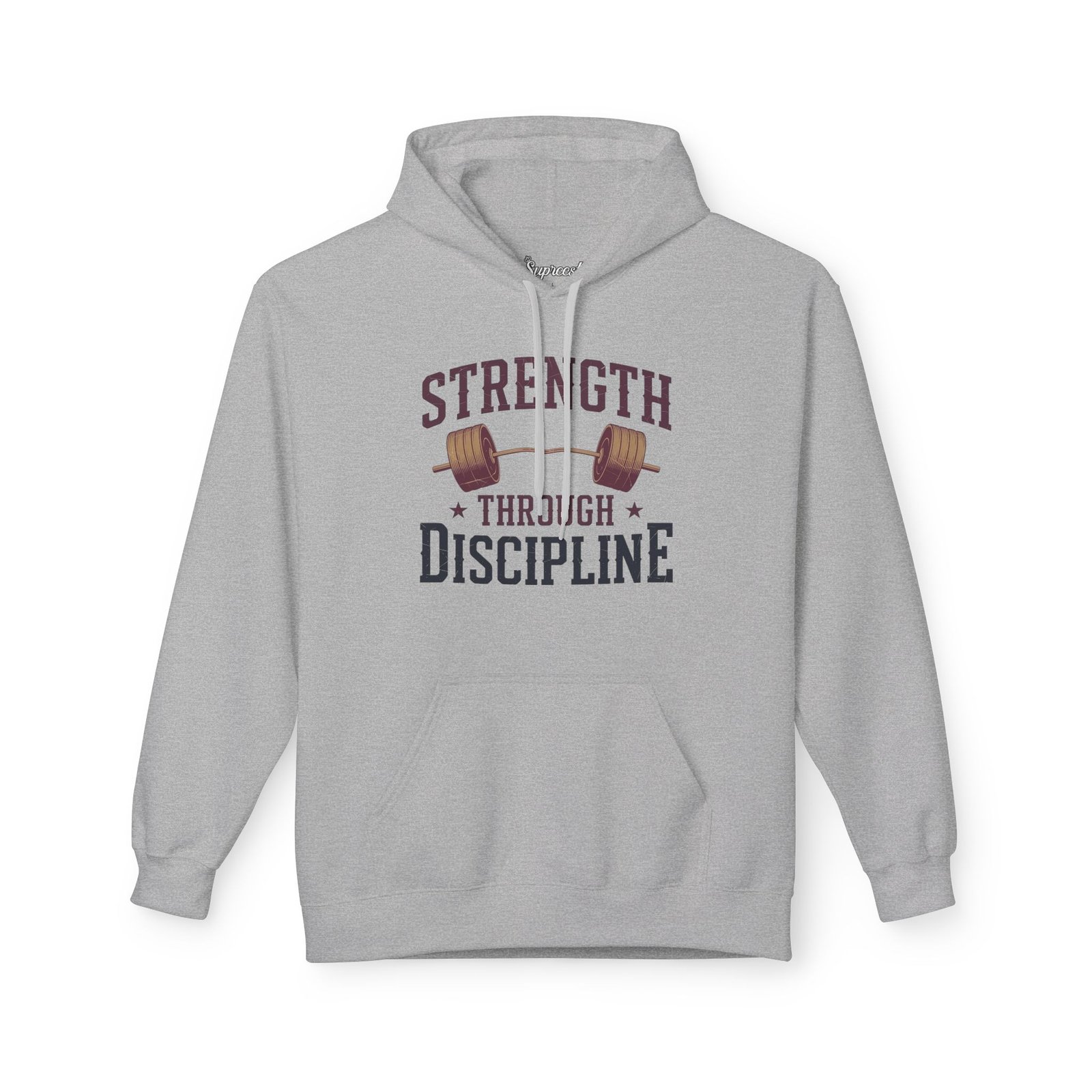 Vintage Gym Hoodie - Strength Through Discipline