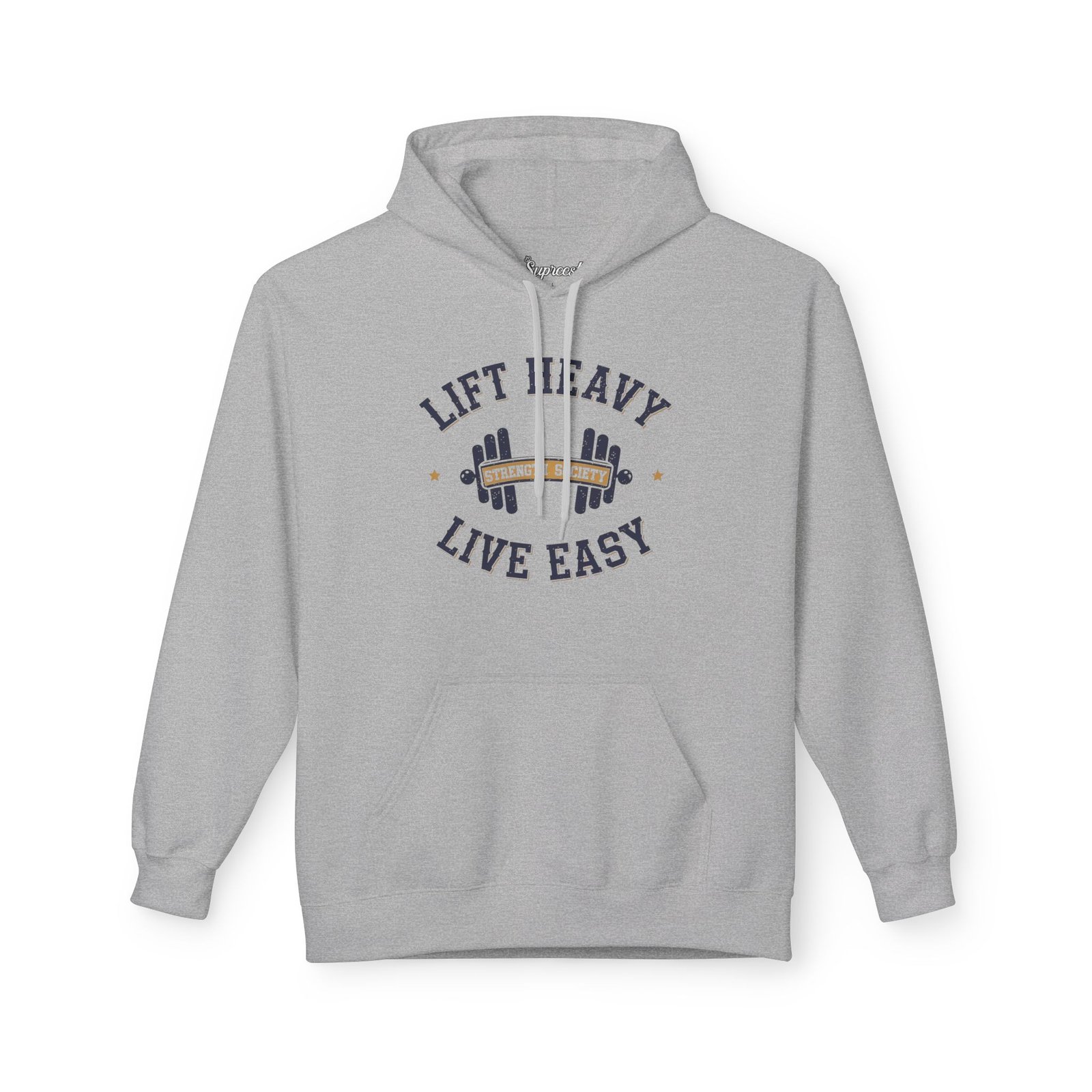 Motivational Gym Hoodie - Lift Heavy Live Easy