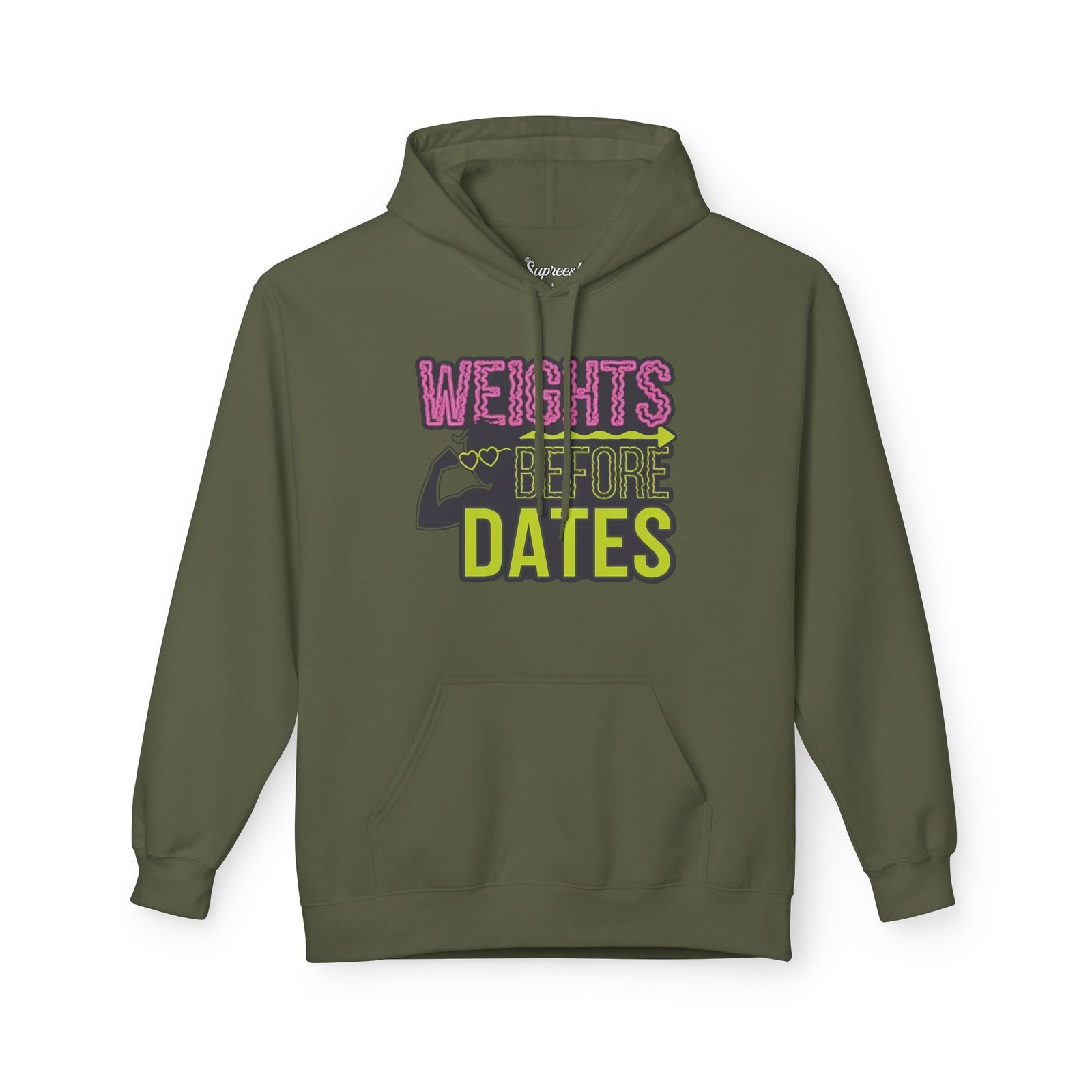 Funny Workout Hoodie - Weights Before Dates