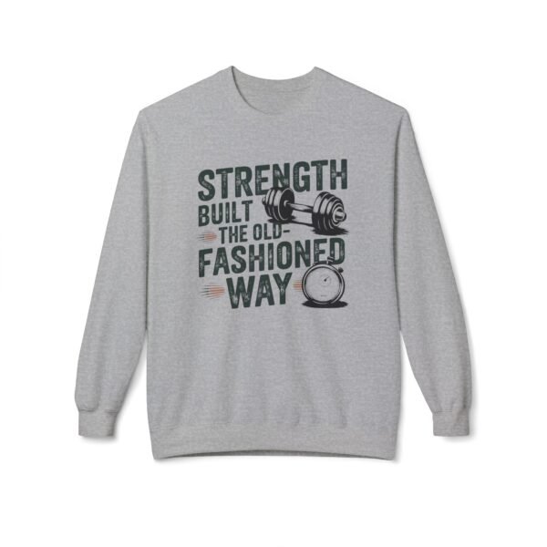 Vintage Gym Sweatshirt - Strength Build The Old Fashioned Way