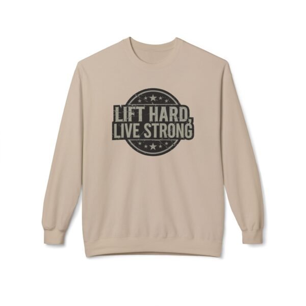 Vintage Gym Sweatshirt - Lift Hard, Live Strong