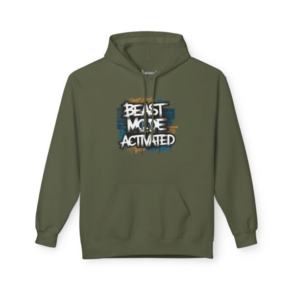 Fleece Hoodie - Gym Hoodie - Beast Mode Activated