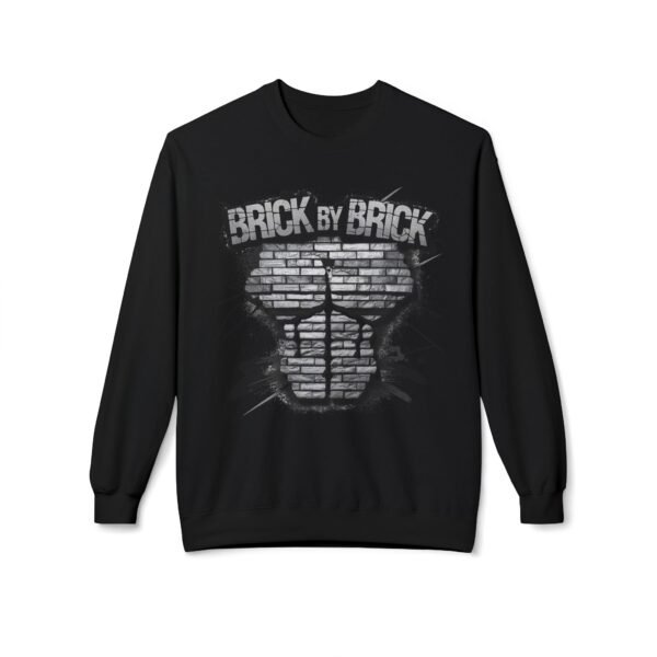 Motivational Workout Sweatshirt - Brick By Brick