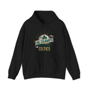 Black Boston Celtics 18x Championship Hoodie