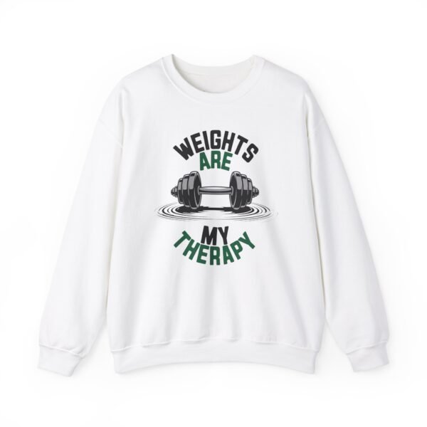 Sweatshirt For Gym Enthusiasts - Weights Are My Therapy