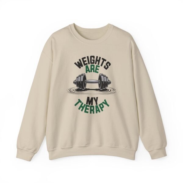 Sweatshirt For Gym Enthusiasts - Weights Are My Therapy