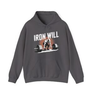 Gym Hoodies - Vintage Iron Will Lifting Hoodie