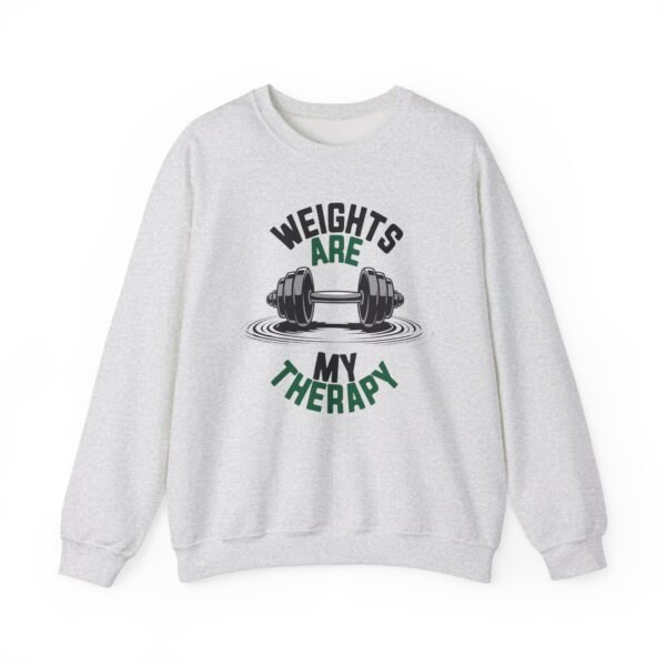 Sweatshirt For Gym Enthusiasts - Weights Are My Therapy
