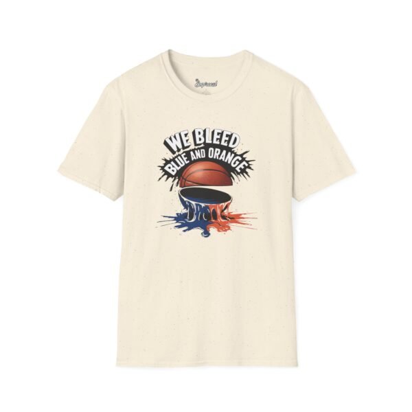 New York Knicks T Shirt - We Bleed Blue and Orange