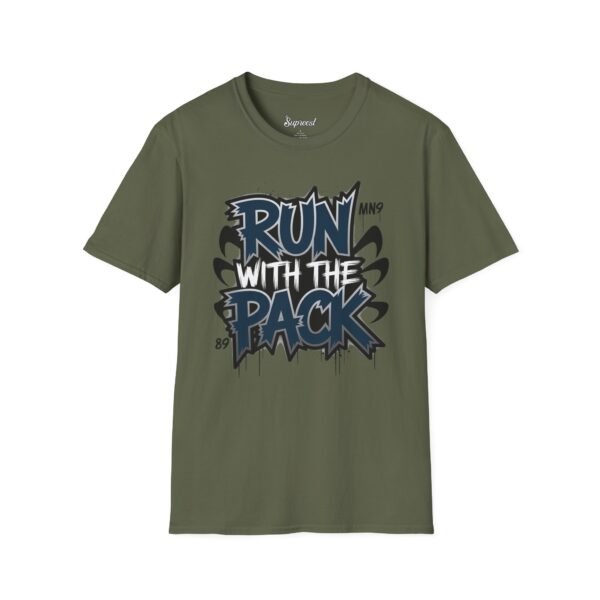 Minnesota Timberwolves T Shirt - Run with the Pack - Graffiti Design