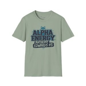 Timberwolves Merch - Alpha Energy Anthony Edwards #5 Graphic Tee