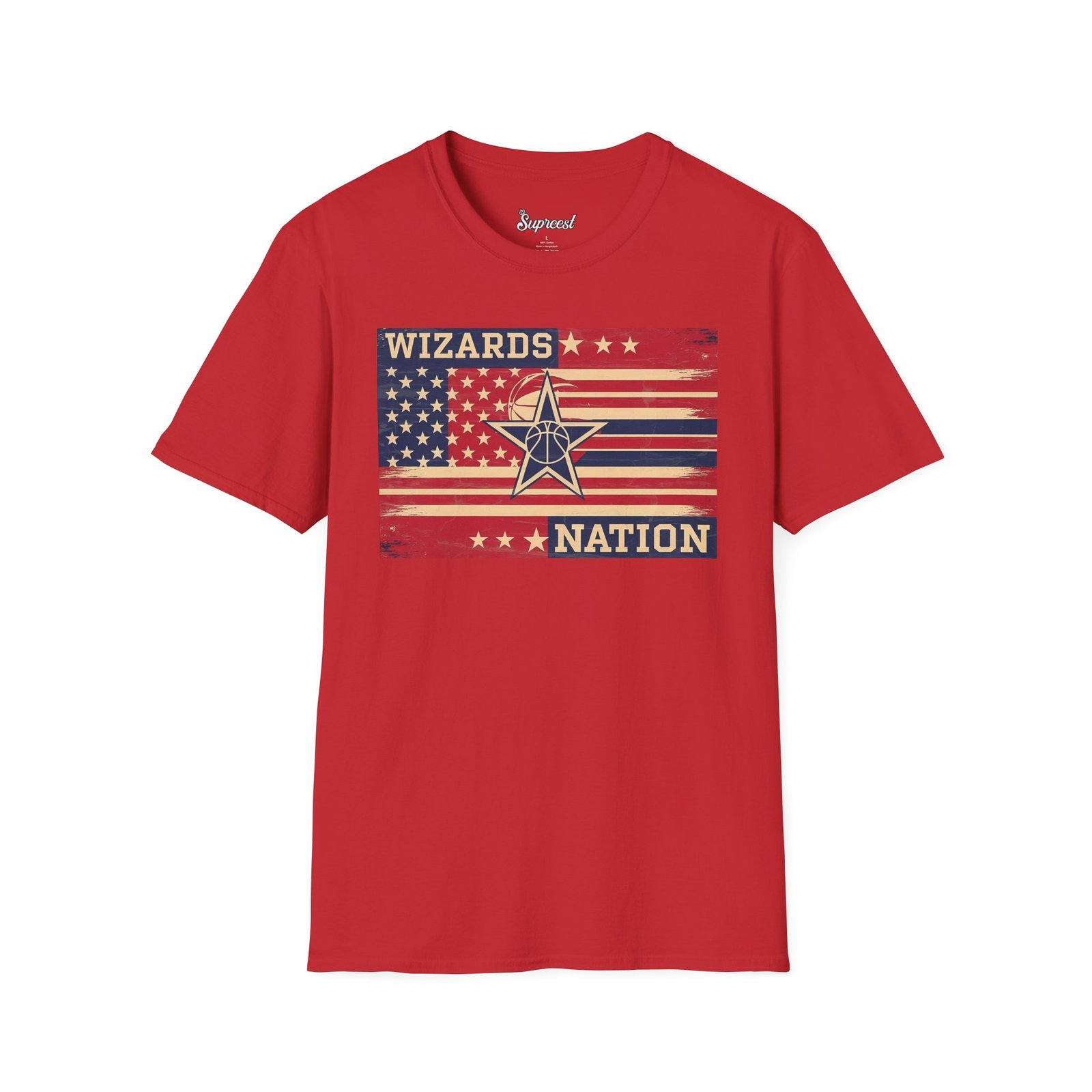 Washington Wizards T Shirt - Wizards Nation Vintage Graphic Tee