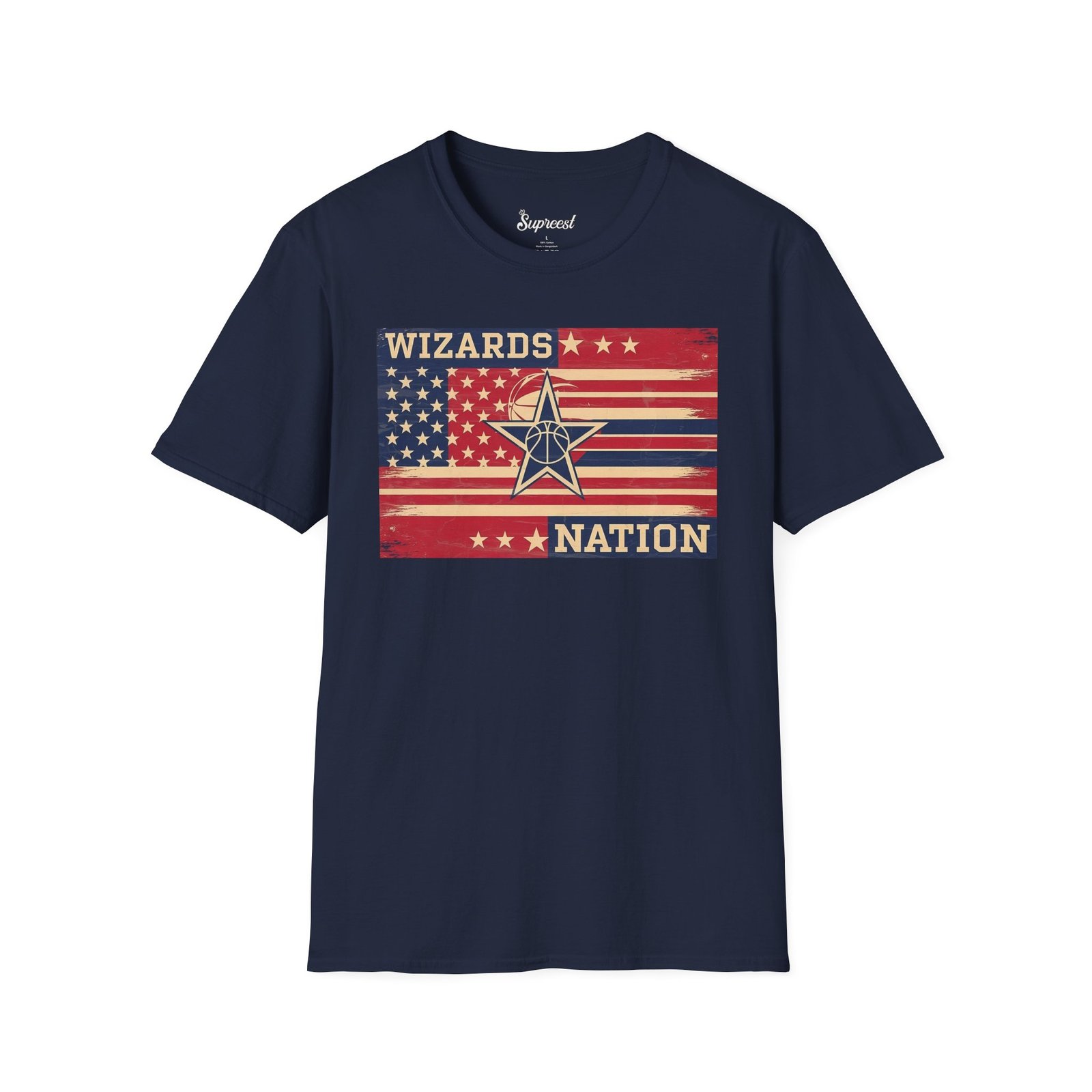 Washington Wizards T Shirt - Wizards Nation Vintage Graphic Tee